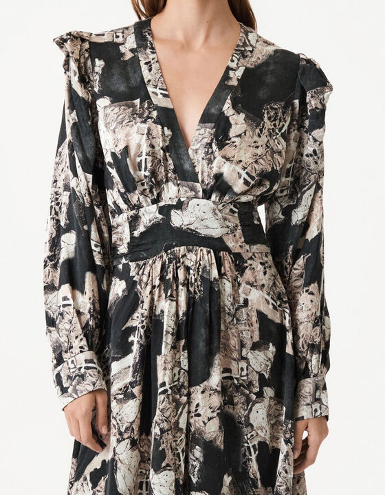 NUNA LONG PRINTED DRESS